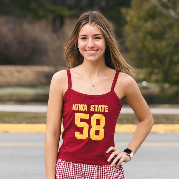 Hype & Vice Women's Playmaker Iowa State Cardinal Tank Top